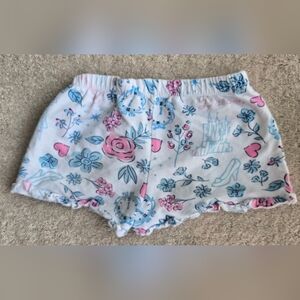 Disney Girls' Castle & Floral Pajama Shorts - Pink & Blue